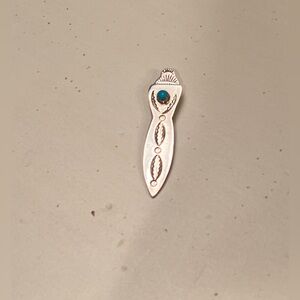 Sterling Silver Fred Harvey Era Clip / Vintage Southwest Clip